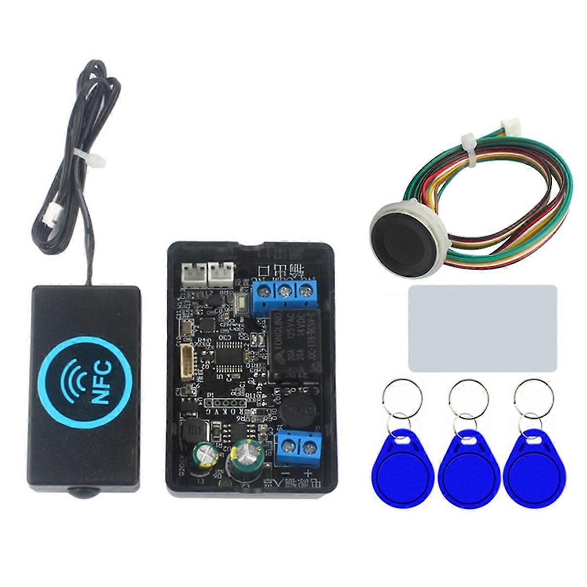 Fingerprint Access Controller NFC Electric Lock Control Relay Module IC Card Induction Switch S1 Fi