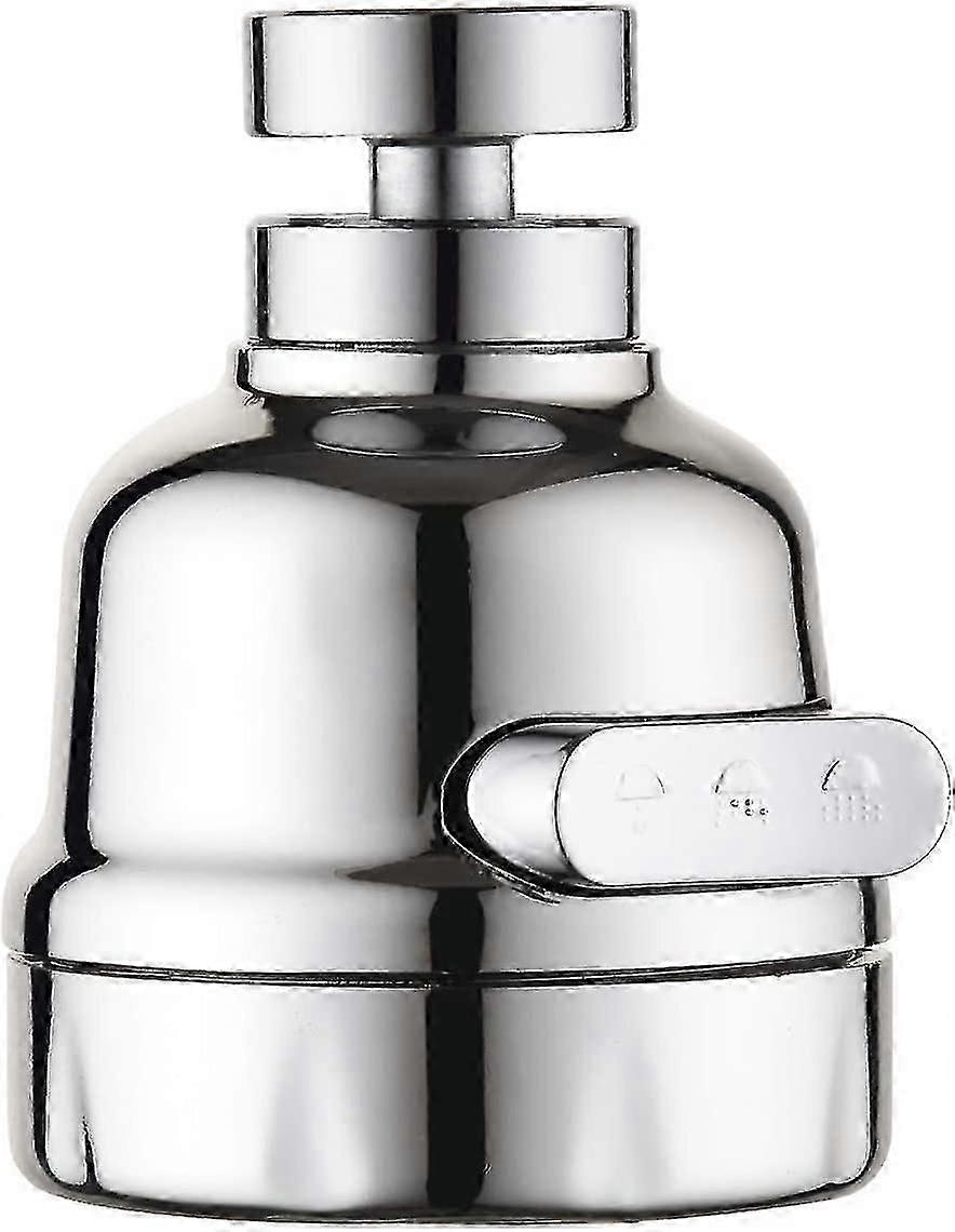 360 Rotatable Kitchen Faucet High Pressure Power Spray Moveable Kitchen Tap Head 3 Modes