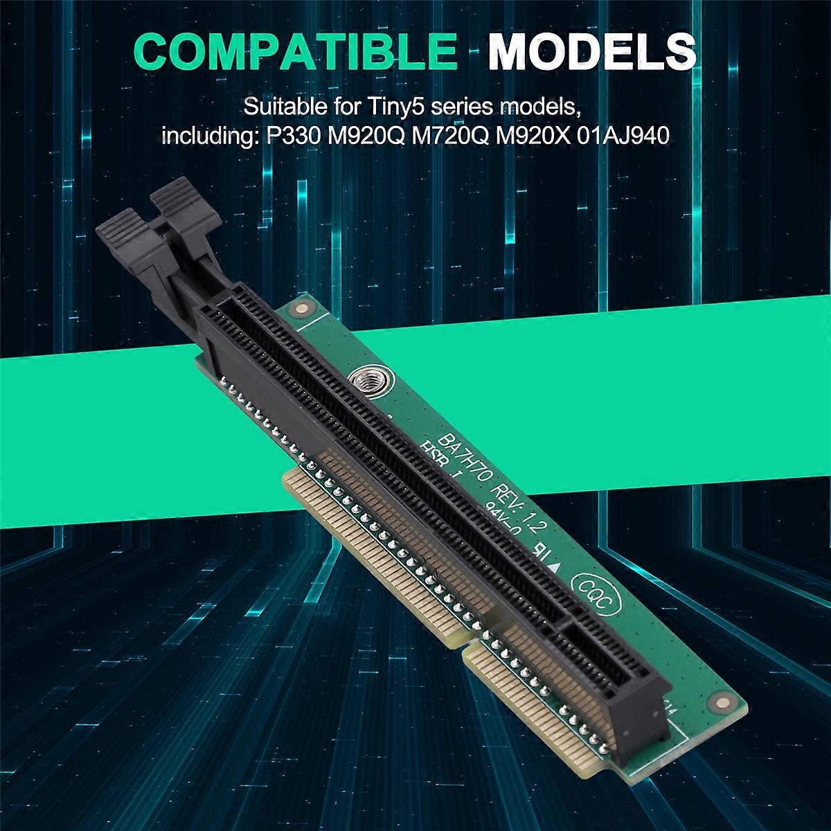 PCI-E 16X Graphic Card Adapter Card for Tiny5 Series Models P330 M920Q M720Q M920X 01AJ940 PCIE16 Ri
