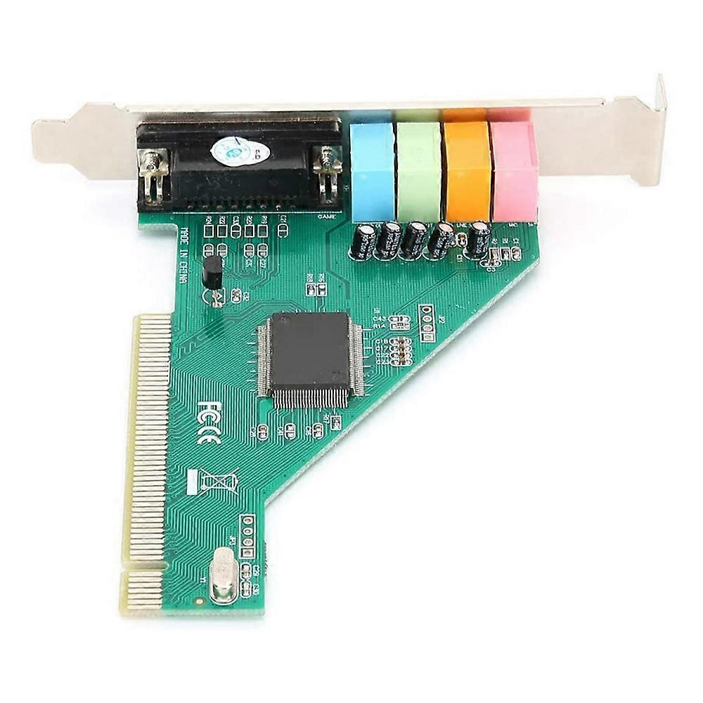 PCI Sound Card 4.1 Channel Computer Desktop Built-in Sound Card Internal Audio Card Stereo Surround 