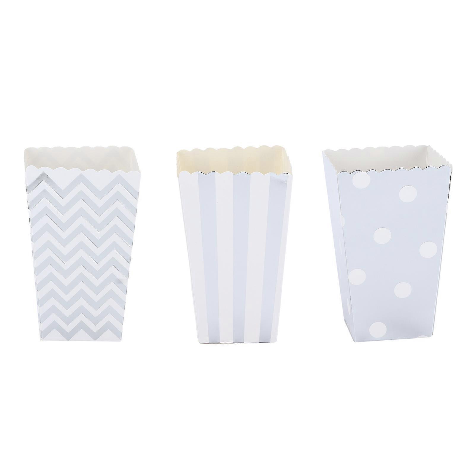36PCS Popcorn Boxes Paper Large Capacity Top Opening Lightweight Portable Popcorn Cups
