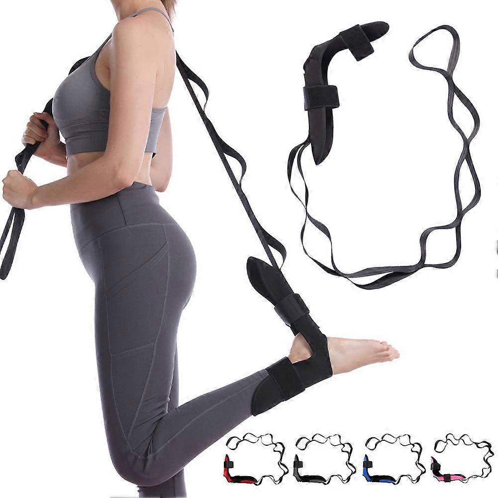 Adjustable Stretching Strap with Loops, Multi-Level Elastic Exercise Bands for Muscle Training, Home Workout Supplies