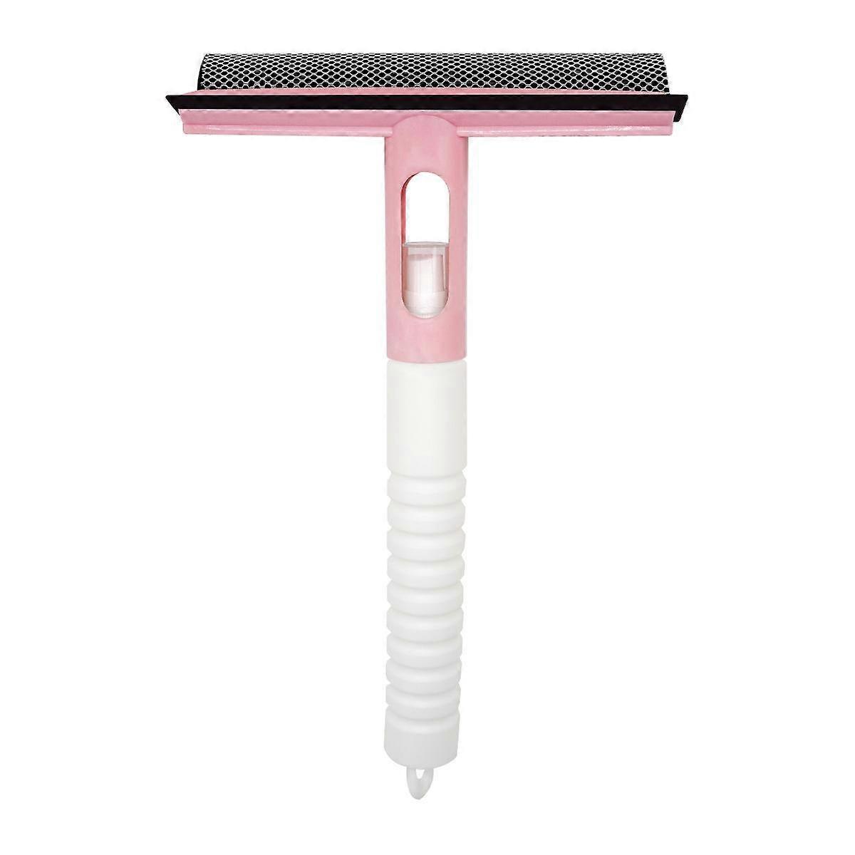 Window Glass Cleaning Tool Double-sided Disassemble Rod Window Cleaner Scraper Mop Squeegee Wiper with Water Spray Bottle