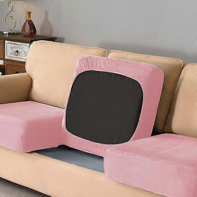 High Quality Velvet Sofa Seat Cushion Cover Stretch L Shape Sofa Cover Removable Armchair Slipcover Individual Cushion Covers