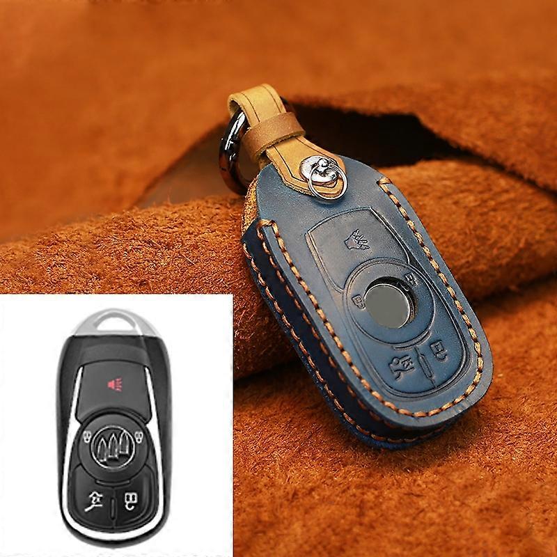 For Buick Car Cowhide Leather Key Protective Cover Key Case, Five Keys Version