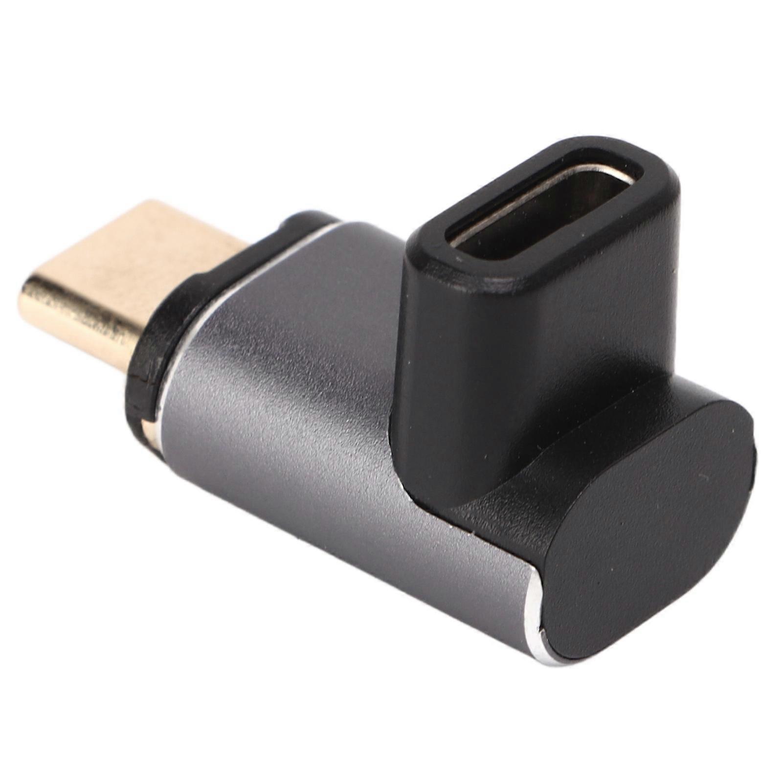 Type C Right Angle Magnetic Adapter 40Gbps Transmission Gold Plated USB C 90 Degree Connector