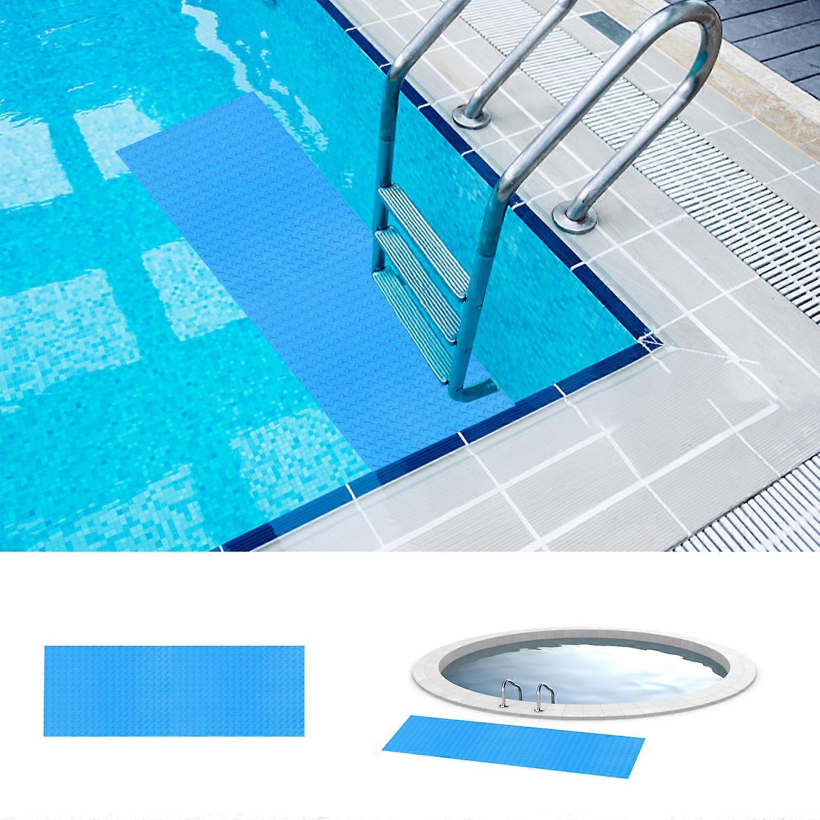 Swimming Pool Ladder Mat Protective Pool Ladder Pad Step Mat With NonSlip Texture Blue FF