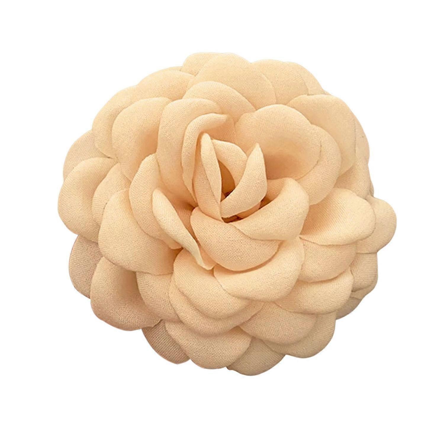 Non-slip Bathtub Hair Clip Featuring Large Shark Tooth Motif and Camellia Blossom Design