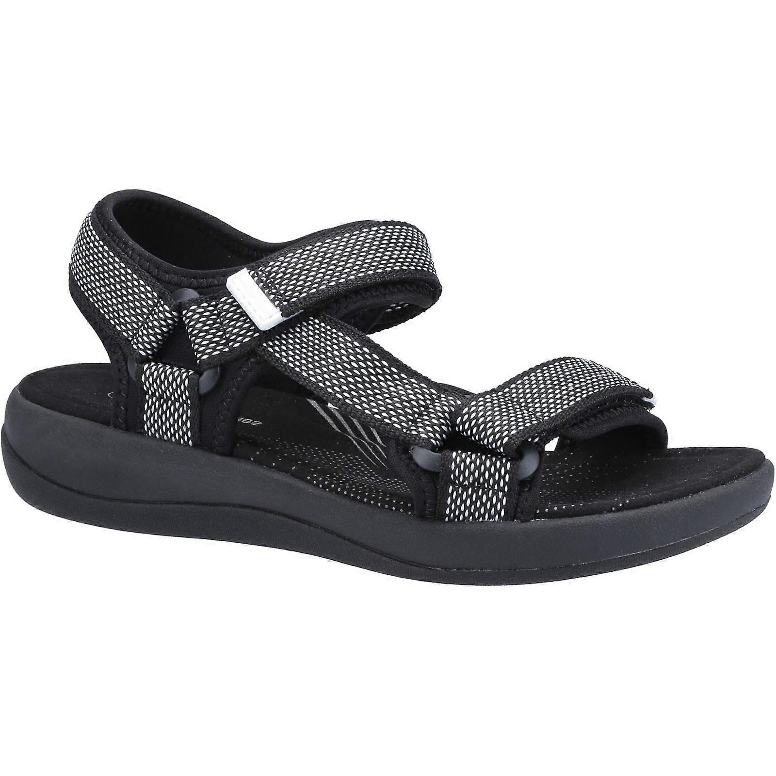 Hush Puppies Sara 黑色女士合成凉鞋