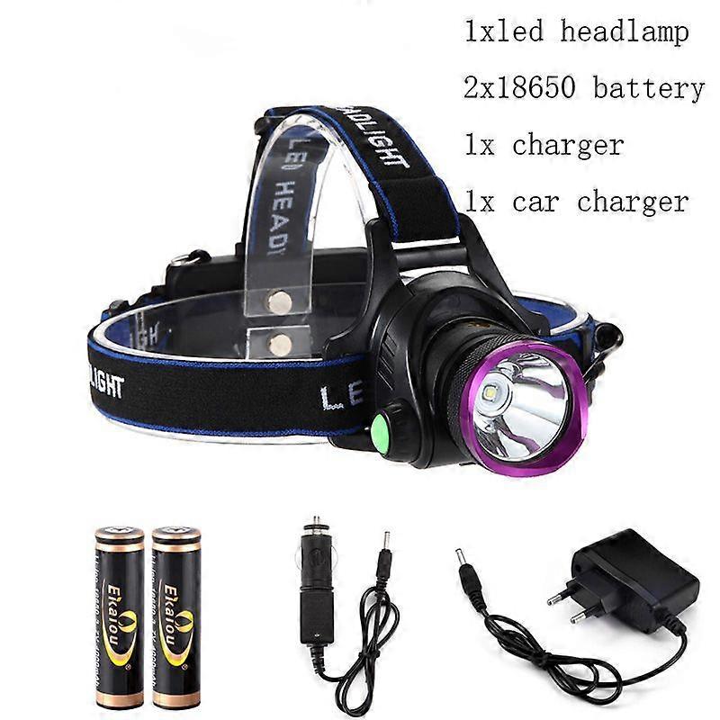 T6/L2 LED Headlamp Strong Light Outdoor Lighting Ideal for Camping