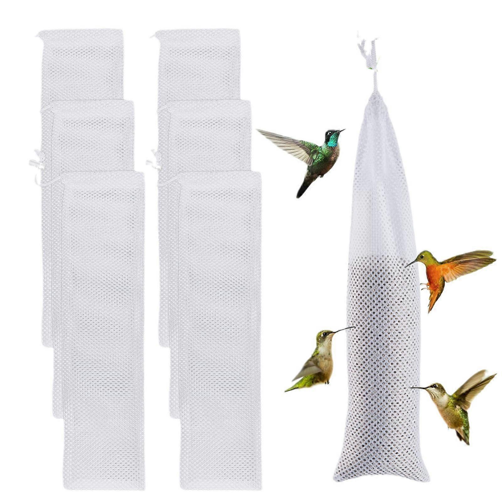 Wild Bird Feeder Sock - 6PCS Finch Feeder Bird Seed Sock Mesh Feed Bag Empty for Finch Thistle or Garden Yard Wild Finch Feeding