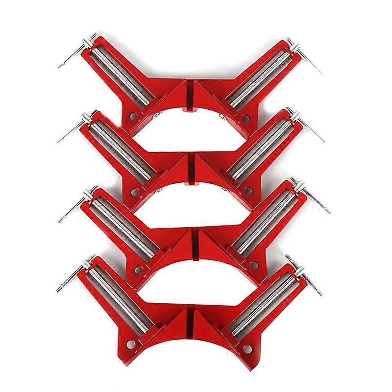 4Pcs 90 Degree Right Angle Clip, Corner Clamp Fixed for Glass Holder