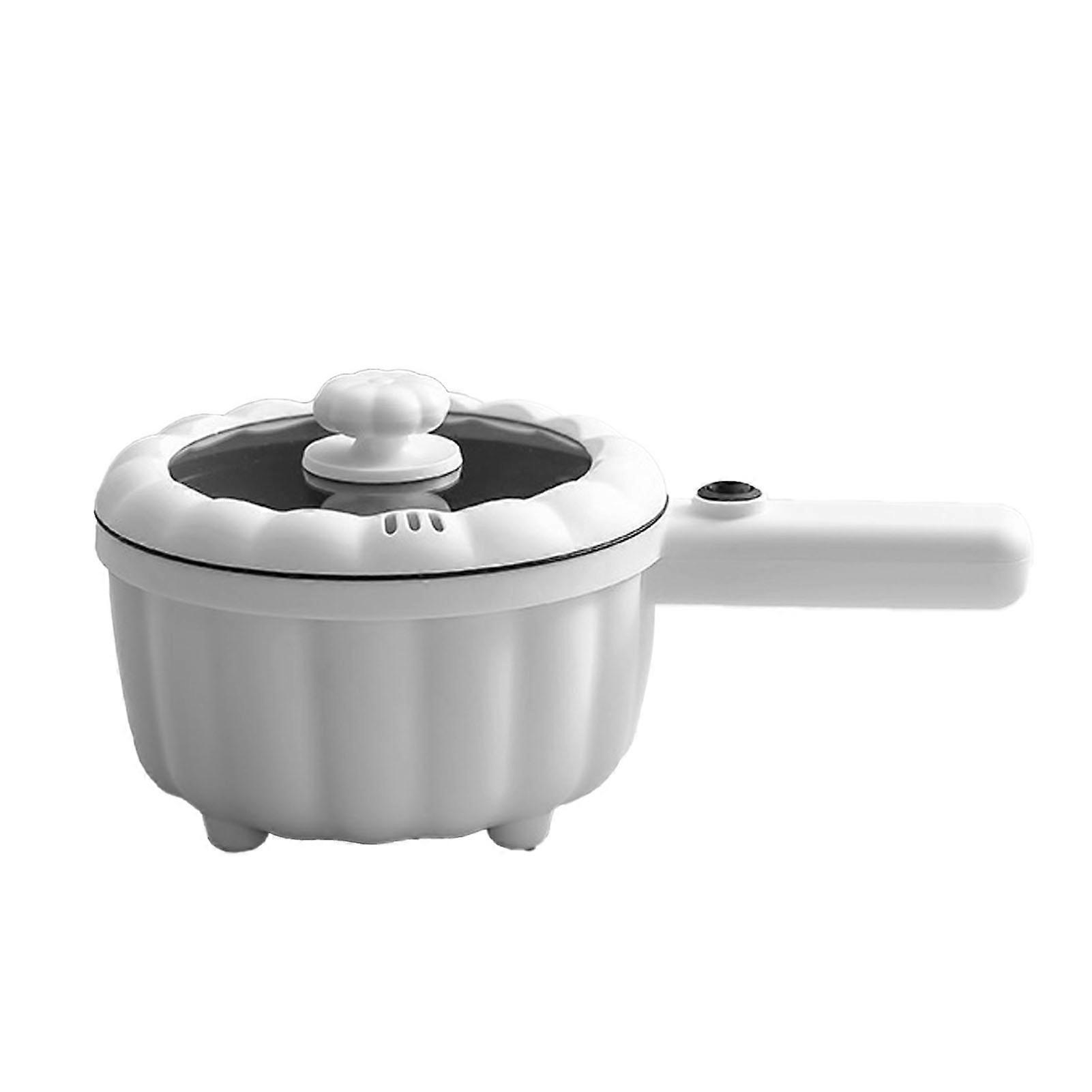 Electric Hot Pot with Long Handle Mini Non Stick Multifunction Electric Cooker for Home Dorm Office