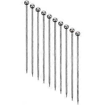 50 stuks roestvrij staal cocktail picks metalen martini picks 4,3 inch