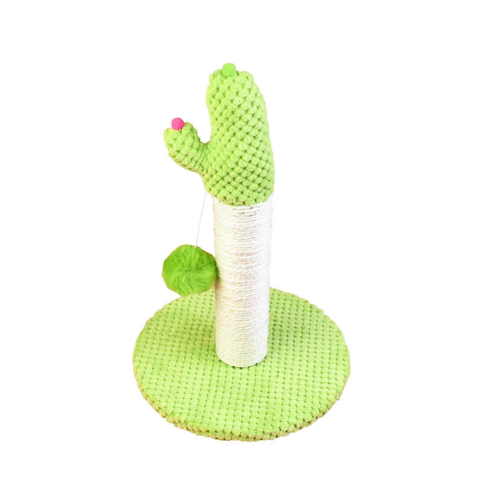 Cat Scratcher Cat Scratch Post Cactus Shaped Multifunctional Light Green