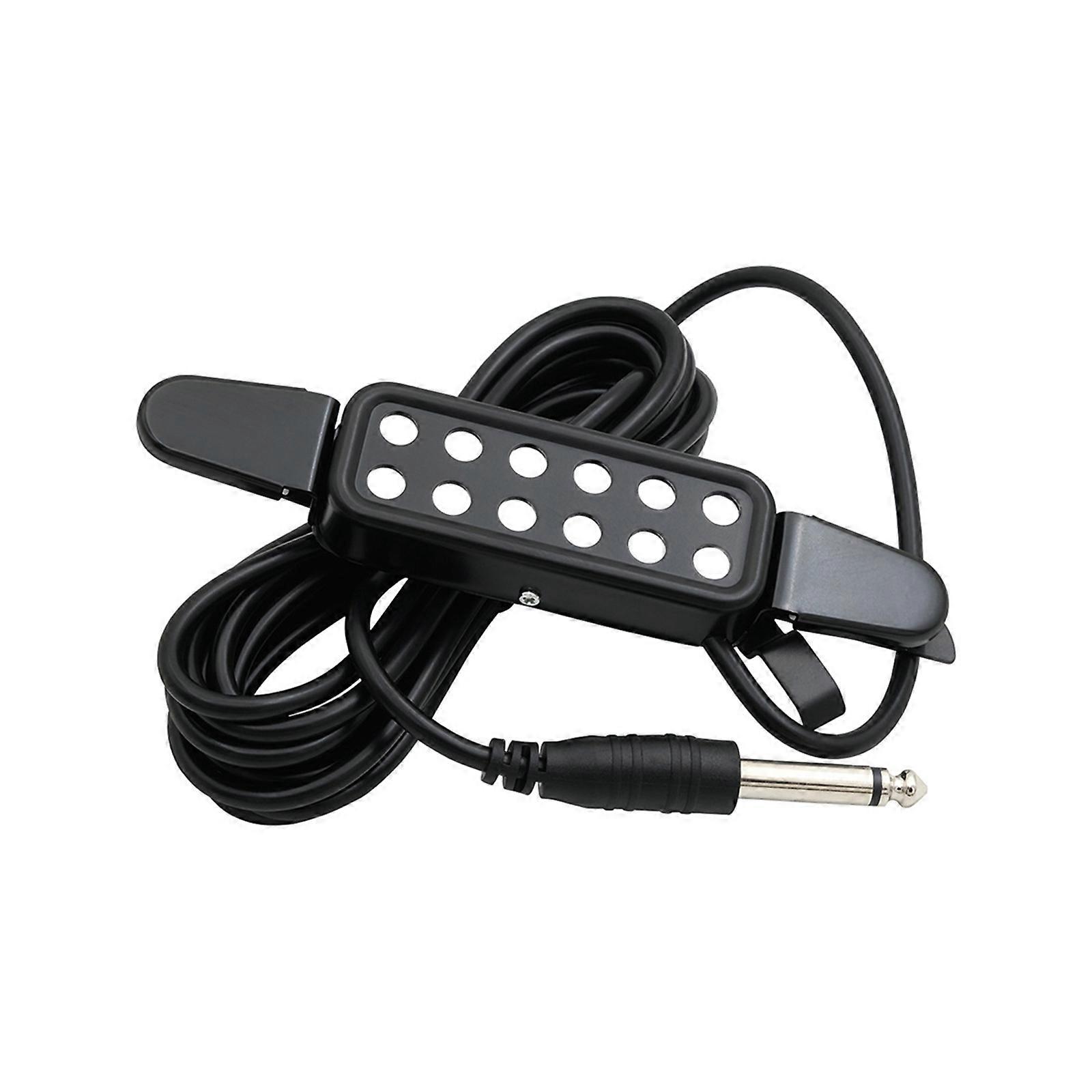 Akcesorium do przetwornika głośności elektrycznych do akustycznej gitary elektrycznej 12 otworów dźwiękowych Przetwornik gitarowy Klasyczne przetworniki przetworników