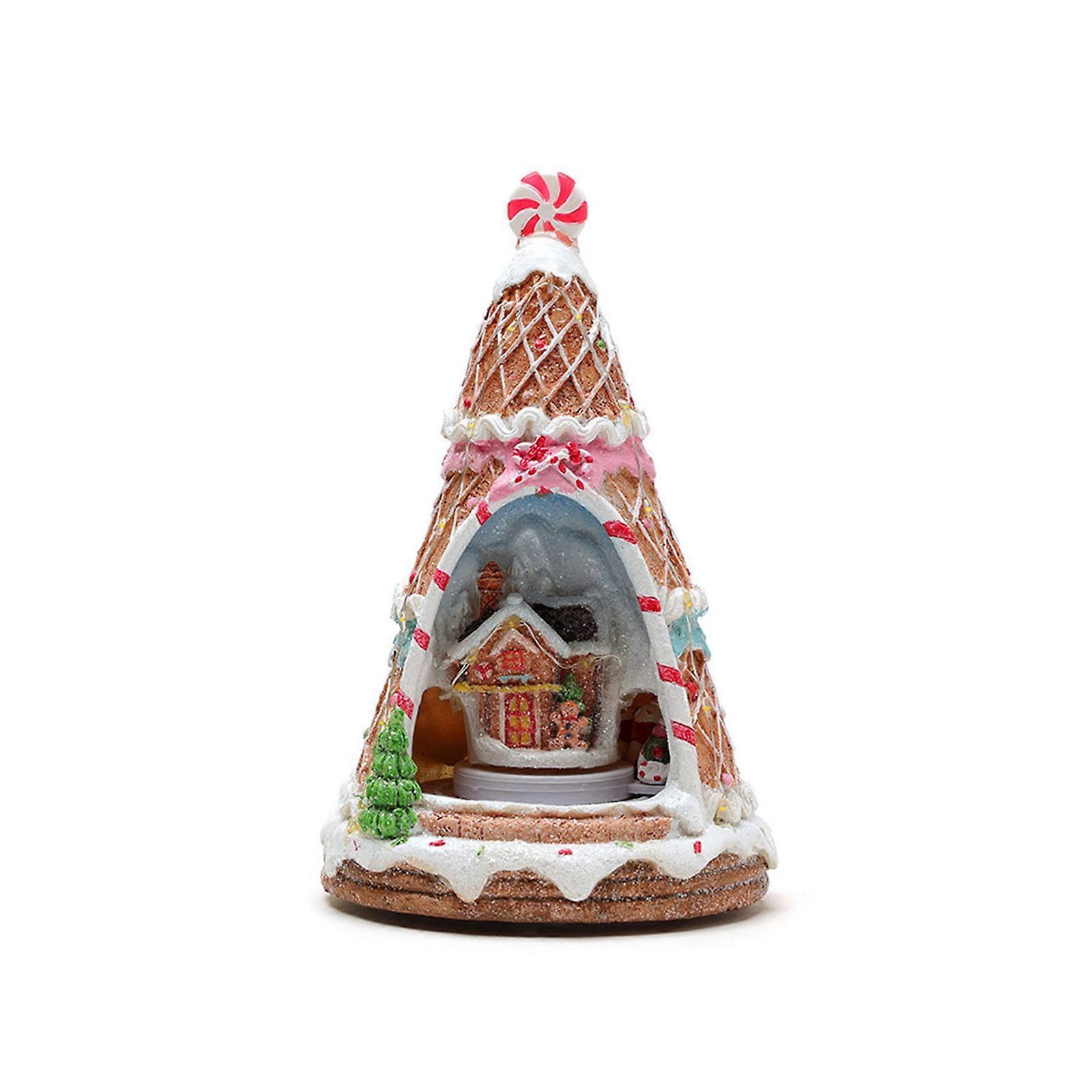 Μουσικό κουτί χριστουγεννιάτικου δέντρου με περιστρεφόμενο μουσικό κουτί ρητίνης παιχνιδιών παιχνιδιών για το χριστουγεννιάτικο δώρο γενεθλίων ενηλίκων παιδιών