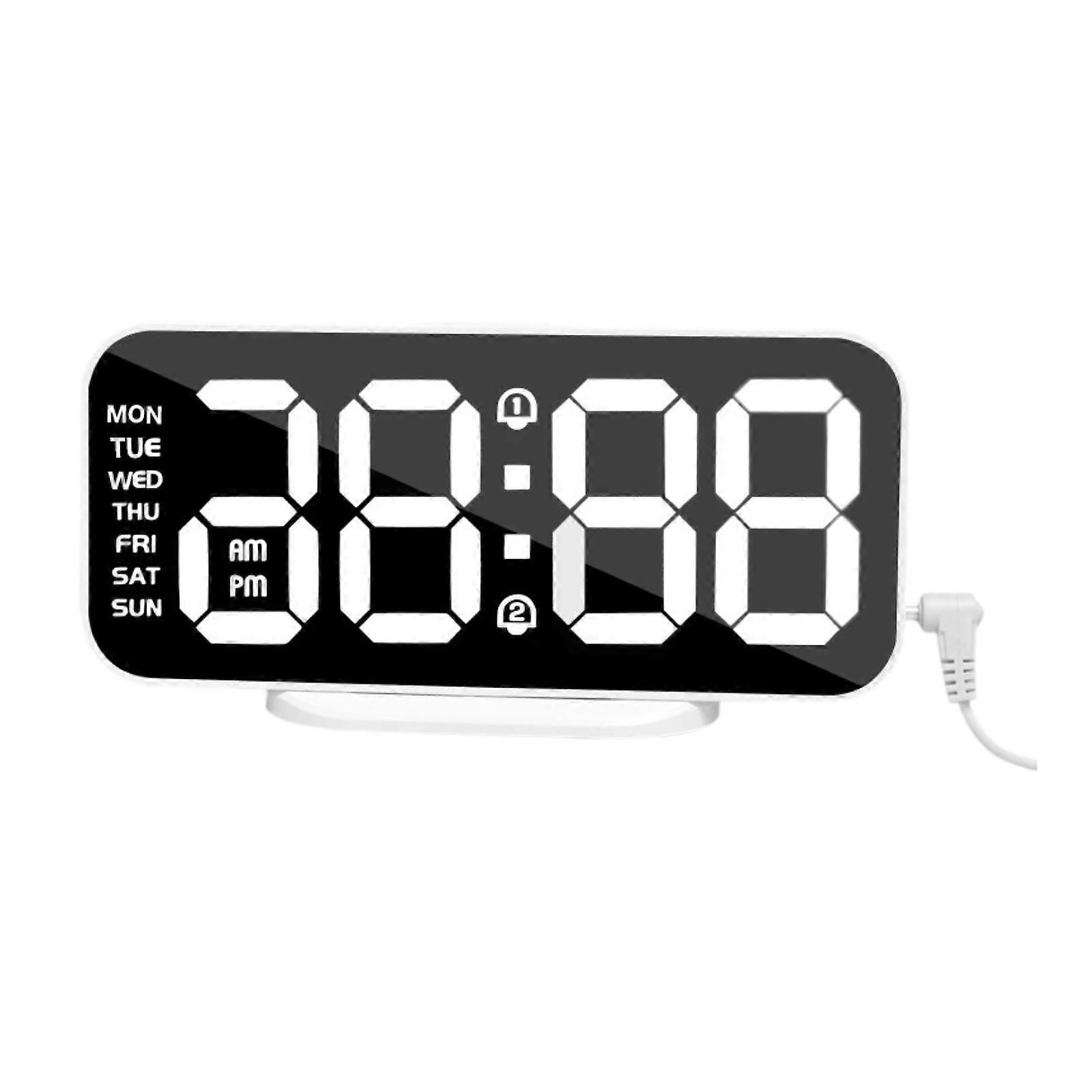 Digital Alarm Clock Bedside Clock Decoration Versatile 3 Levels Brightness