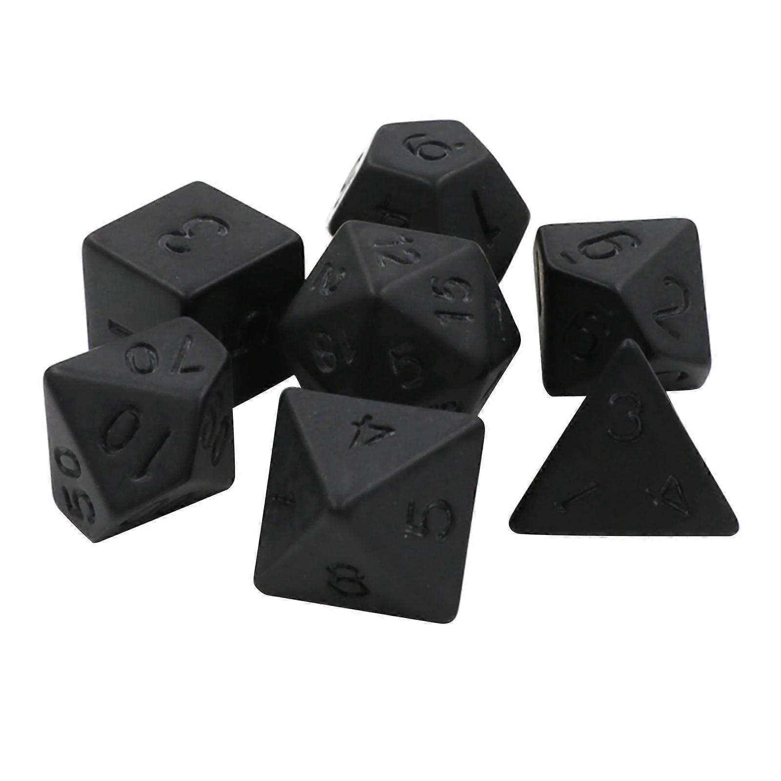 7Pcs/Set Acrylic Dice Multi-faceted Various Shapes Polyhedral Digital Game Dices for Club/Party/Family Game Accessories