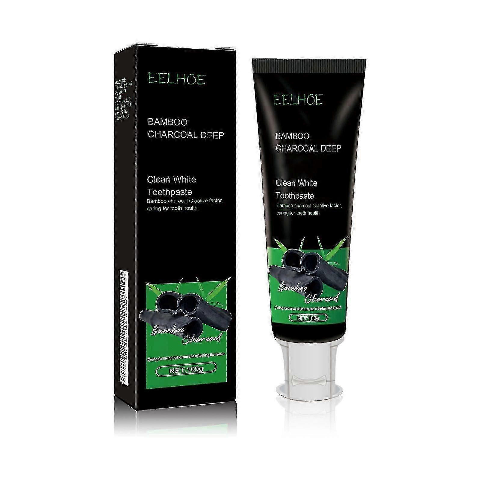 Eelhoe Bamboo Charcoal Deep Beautiful Tooth Toothpaste Cleaning Tooth Stains Oral Odor Bright White Tooth Care Toothpaste