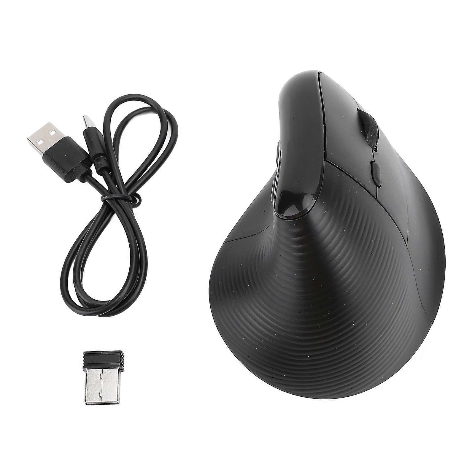 Bluetooth Wireless Vertical Mouse 4000DPI Ergonomic Design Rechargeable Cordless Black