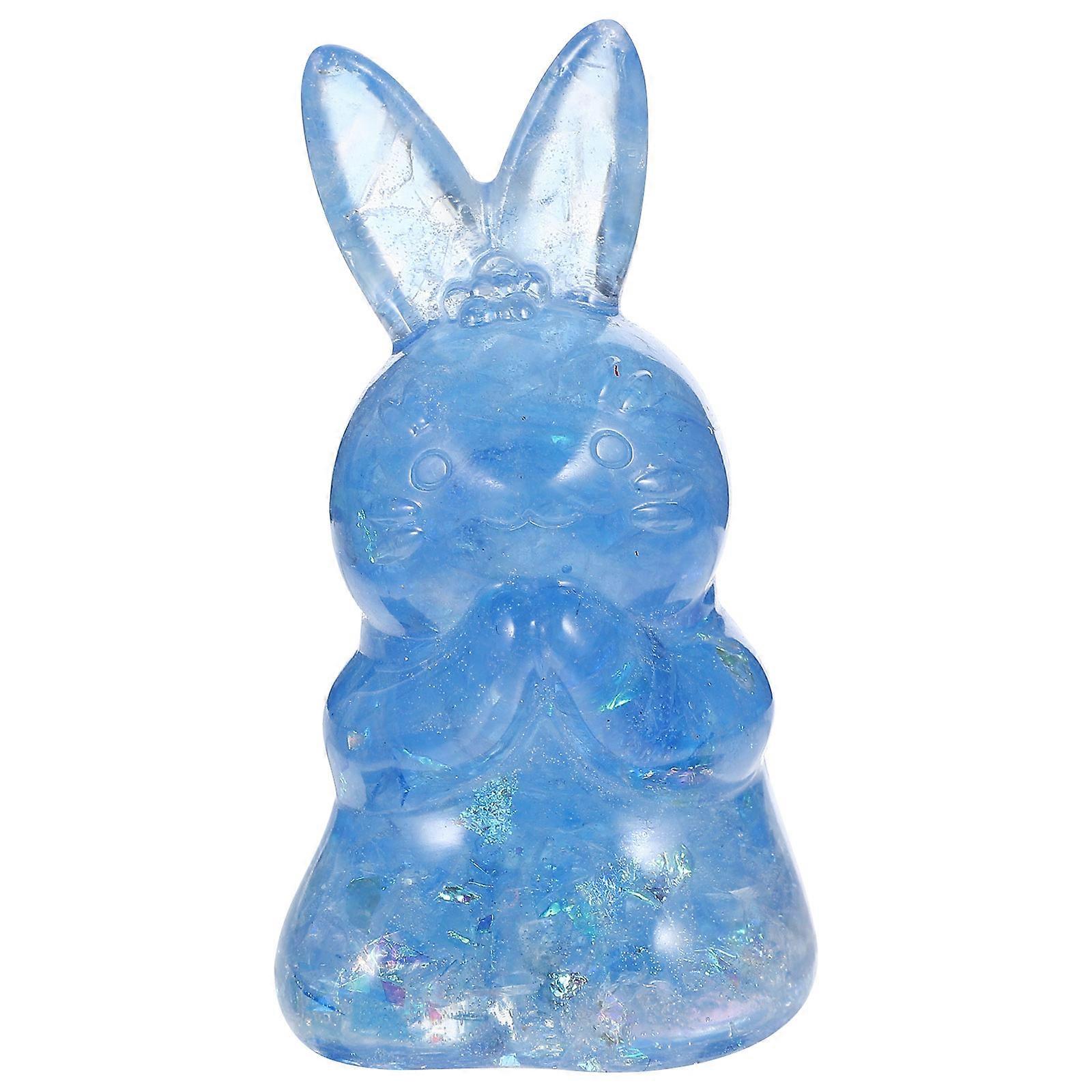 Rabbit Figurines Made of Crystal, Elegant Decorations Enhancing Any Setting