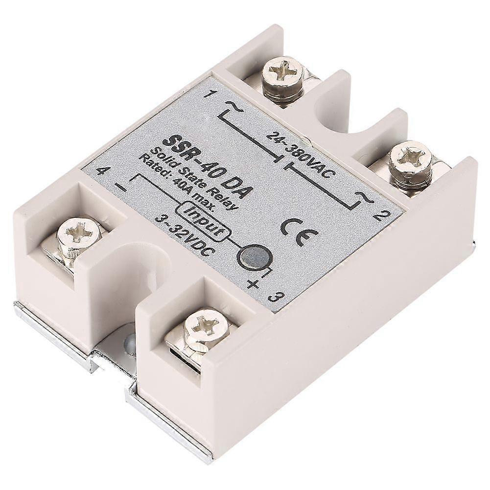 High quality  Single-phase DC controlled AC solid state relay SSR-40DA 40A