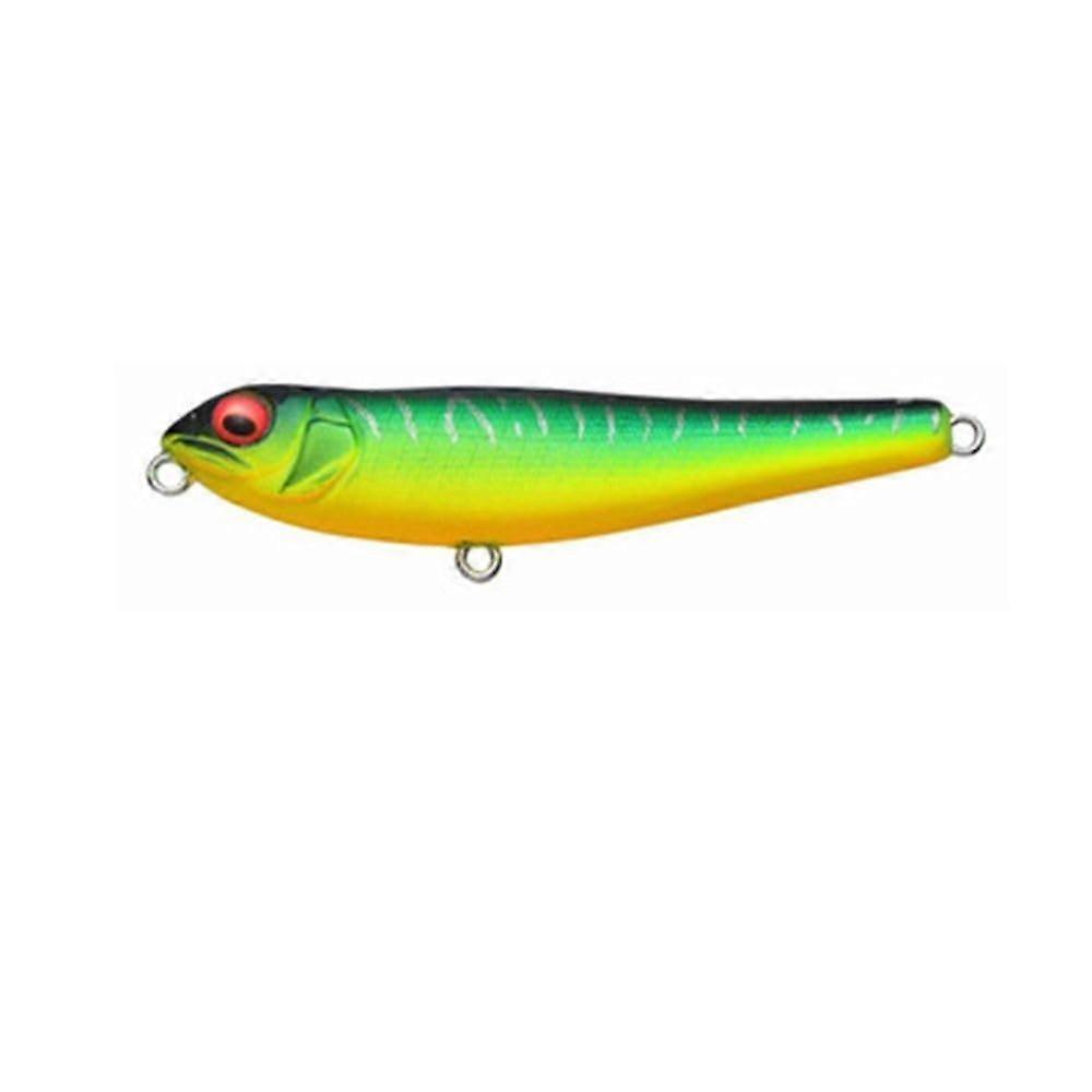 1PC pencil bait with corrosionresistant hooks 71mm 7g sinking pencil bait with steel ball surface pike bait (Color : 3)
