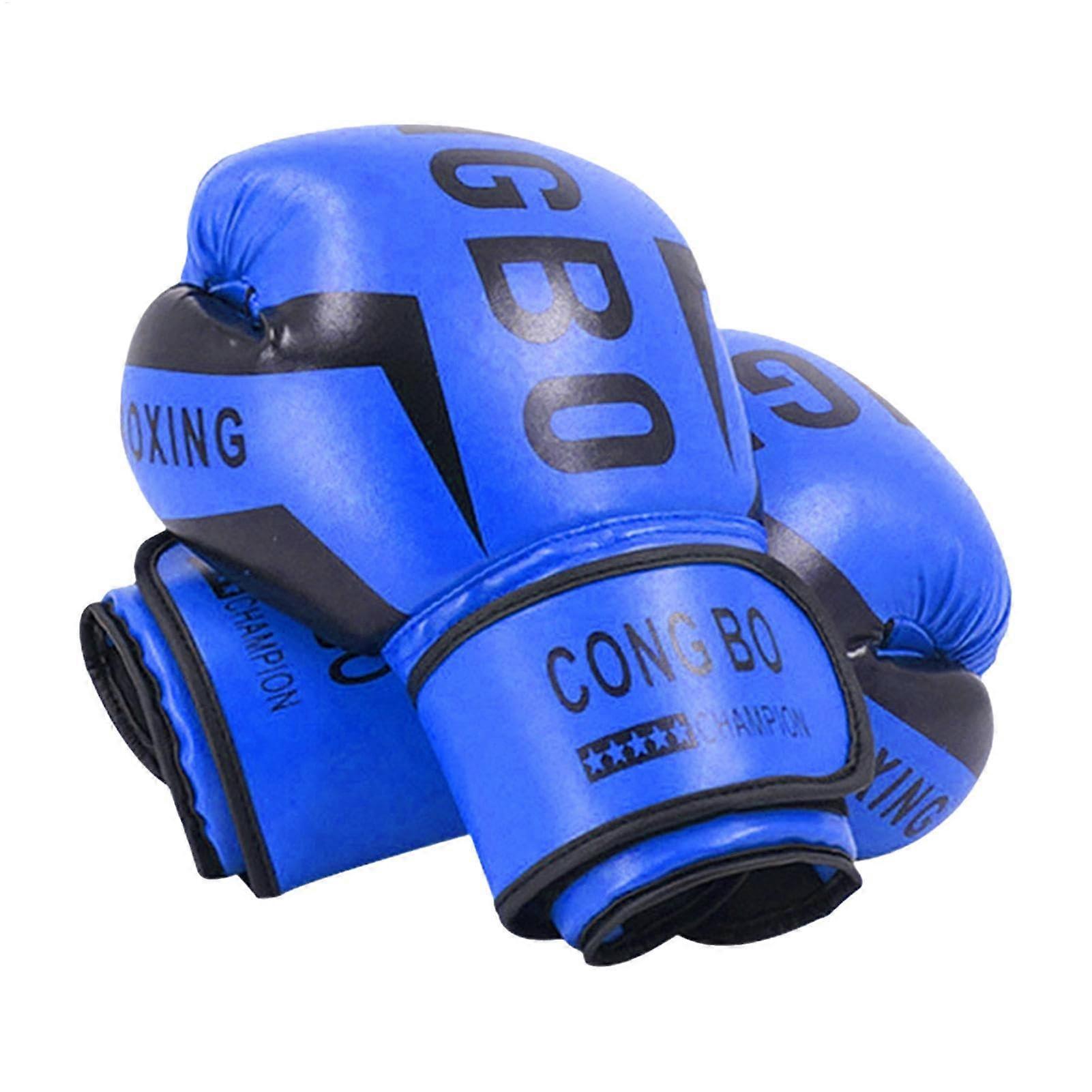 Boxing Gloves for Kids, Breathable Fight Gloves, Soft Mitts for Junior Training, Sparring Blue