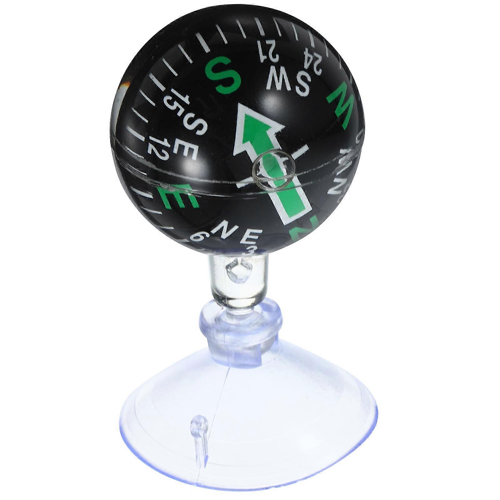 Portable Car Compass Ball with Suction Cup Dashboard Navigation Tool for Auto, Boat, and Truck – Compact, Durable Mini Spherical Directional Guide
