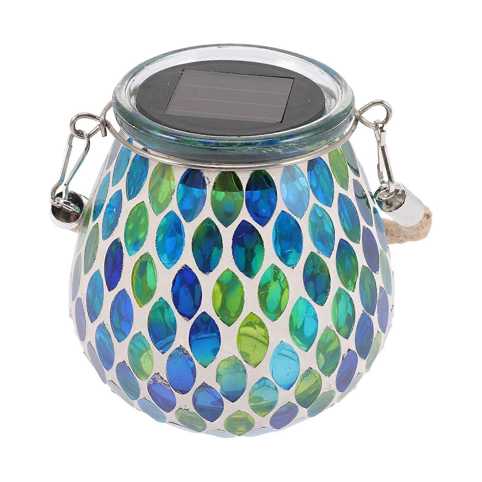 Durable Solar Outdoor Light, Attention-Grabbing Mosaic Design