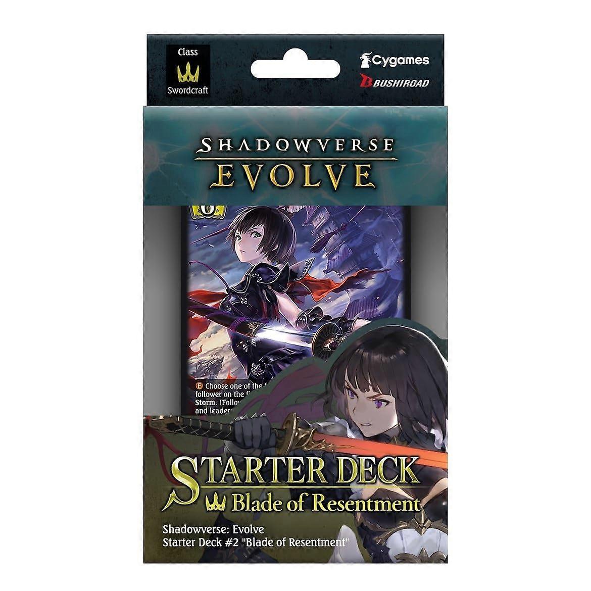 Shadowverse Evolve Starter Deck: Blade Of Resentment - Sd02: Blade Of Resentment (sd02)