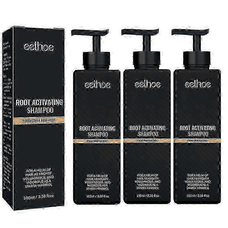 3pcs Spartan Root Activator Shampoo, Spartan Hair Loss Shampoo,shampoo Root Activator Tw