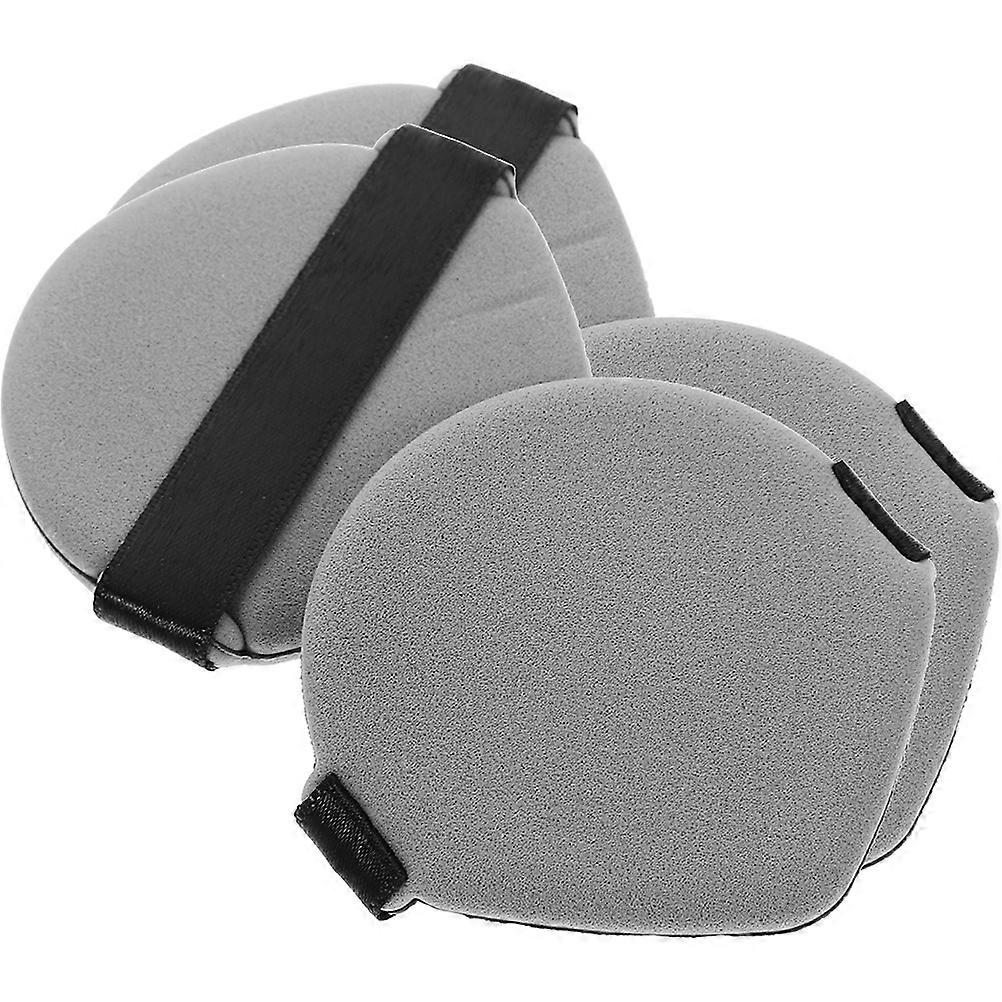 Powder Pads Wet Makeup Tool Beginner Use Round Shape Double-Sided Design 4Pcs