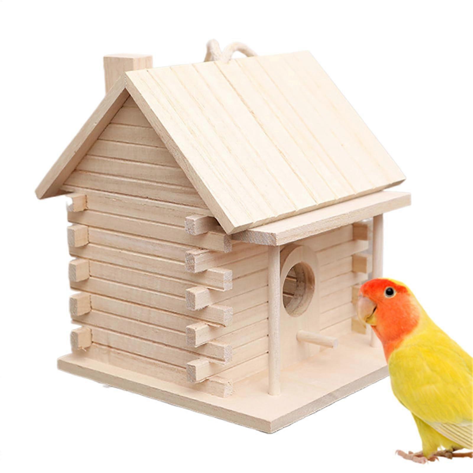 Birdhouses for outside, birdhouse hangable bird nest outside the breeding box for tree trunk garden, decorative birdhouse