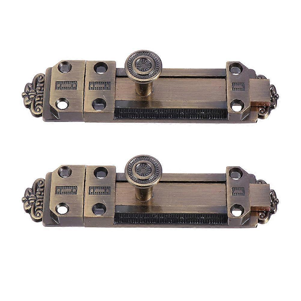 Zinc Alloy Door Latch Lock with Core for Enhanced Security and Privacy Dark Brown 2pcs