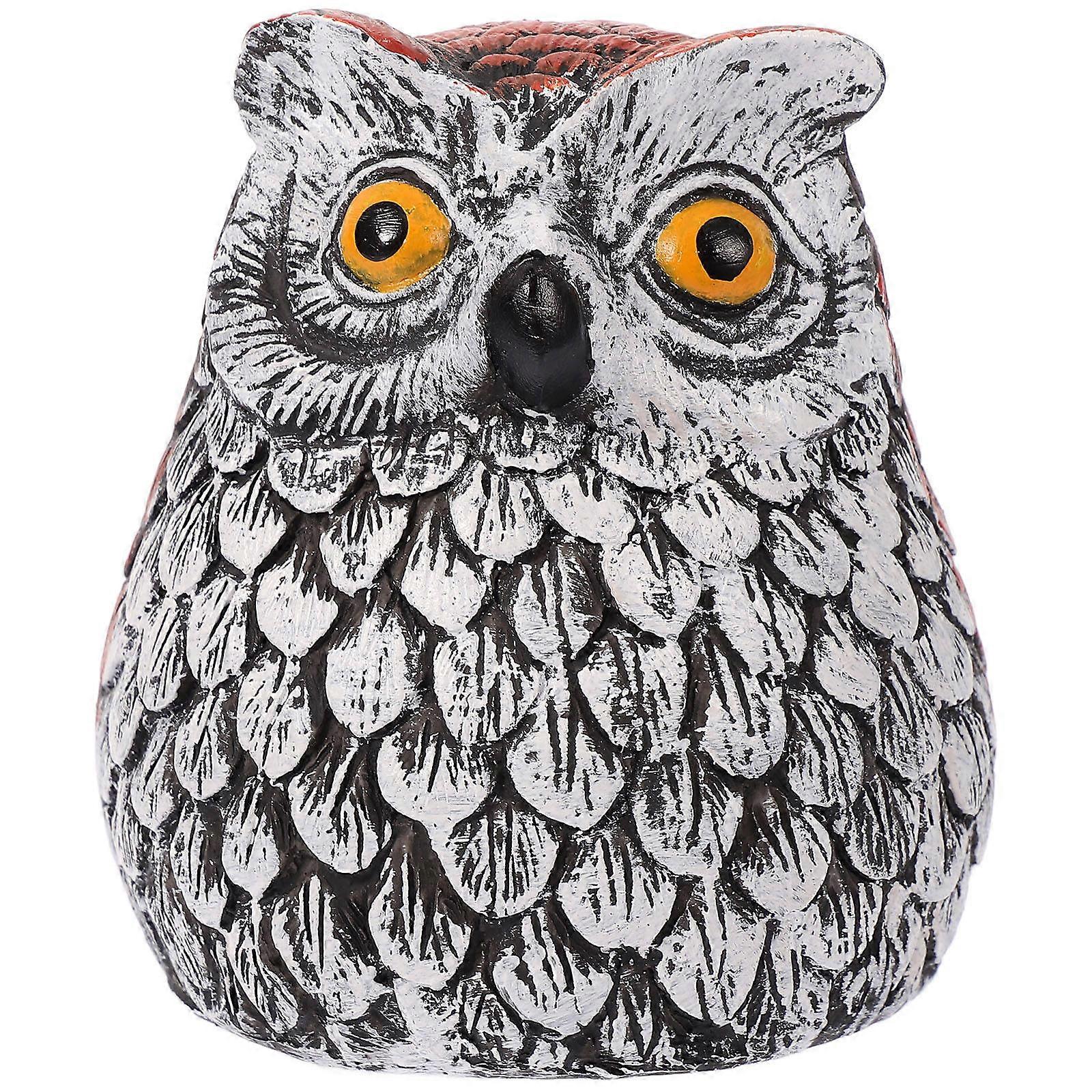 Outdoor Owl Key Hider, Stone Decorative Key Box for Garden, Durable Resin Secure Storage for Spare Keys, Easy Installation