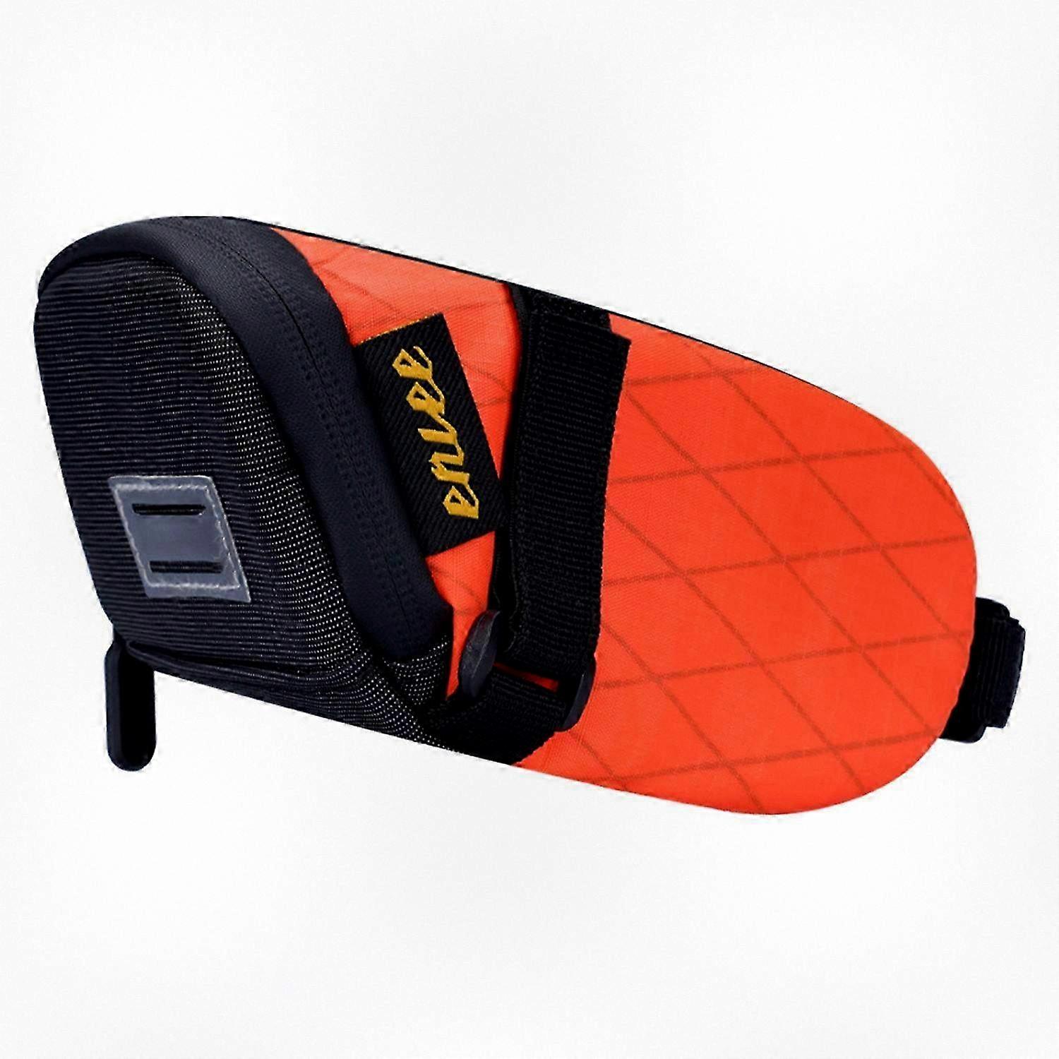 حقيبة سرج الدراجة المقاومة للماء لدراجات MTB والطرق ، حقيبة أداة سريعة التحرير مع تناسب آمن ، ملحق ركوب الدراجات المتين - برتقالي