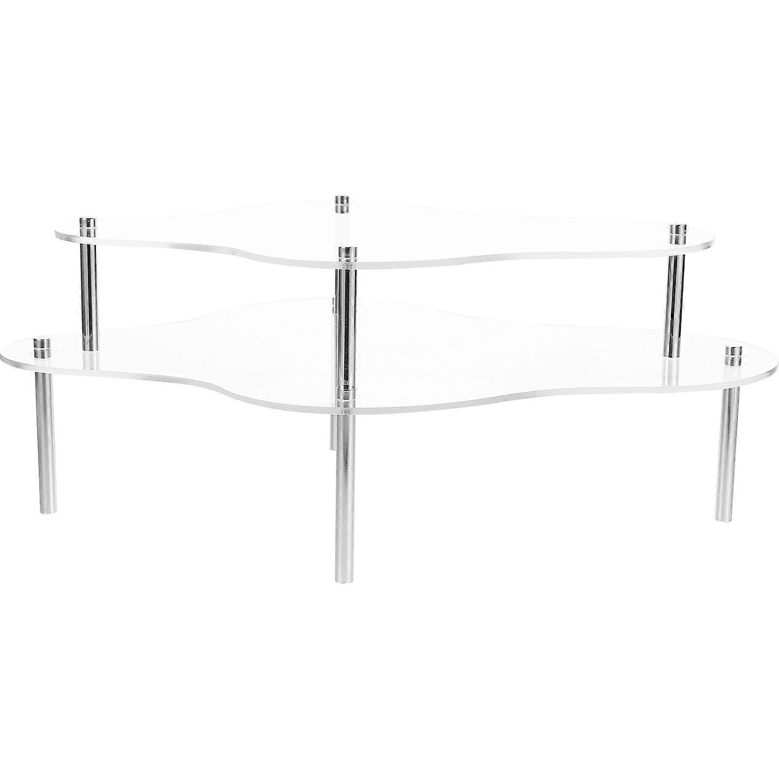 Cupcake Stand Dessert Display Stand Wedding Cake Display Storage Round Multi-tiered Acrylic 1Set