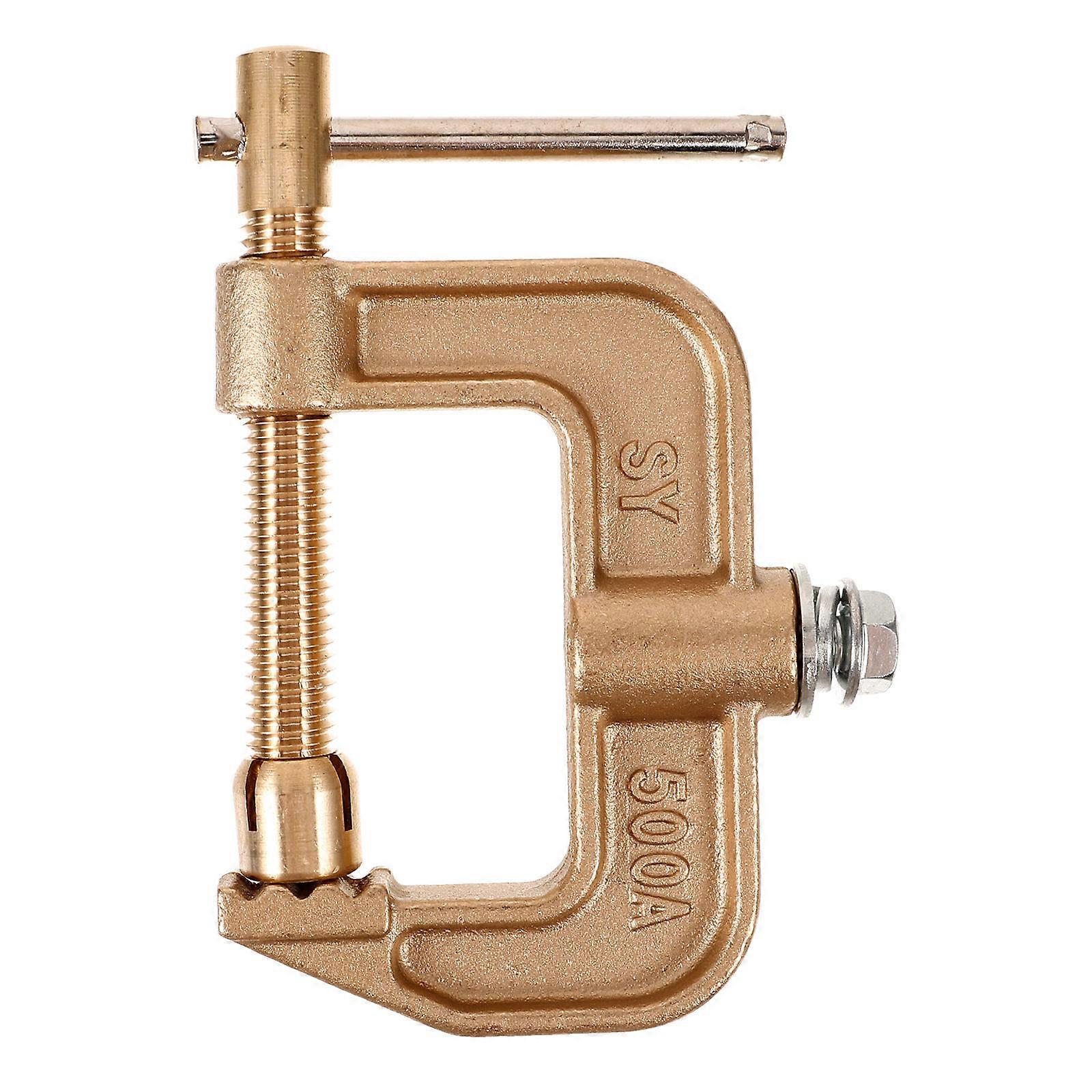 Welding Machine Ground Clamp Ground Clamp for Welding Ground Heavy Duty Even Clamping Force Copper 4.7 2.6 0.5in 1Set