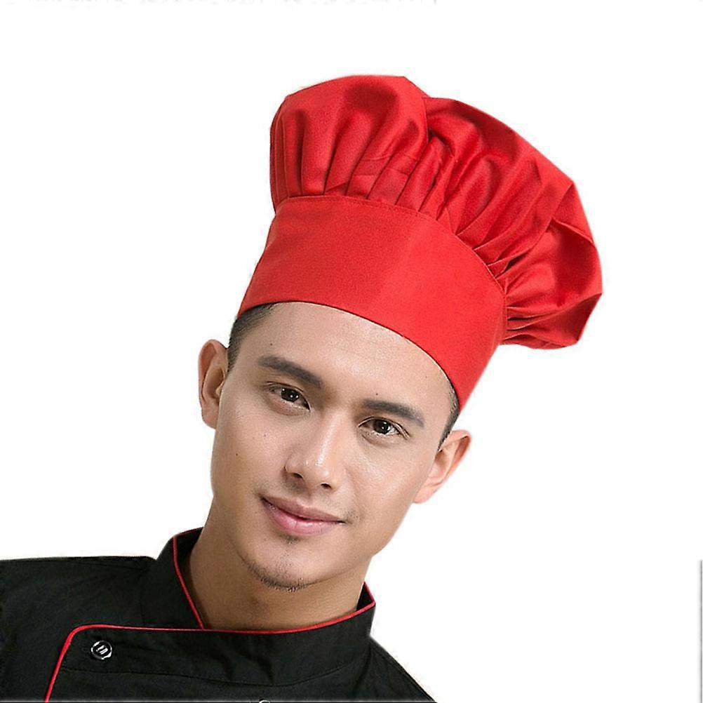 Chef Hat Headband Kitchen Use Reusable Red 28.00X19.00X0.70CM 1Pack