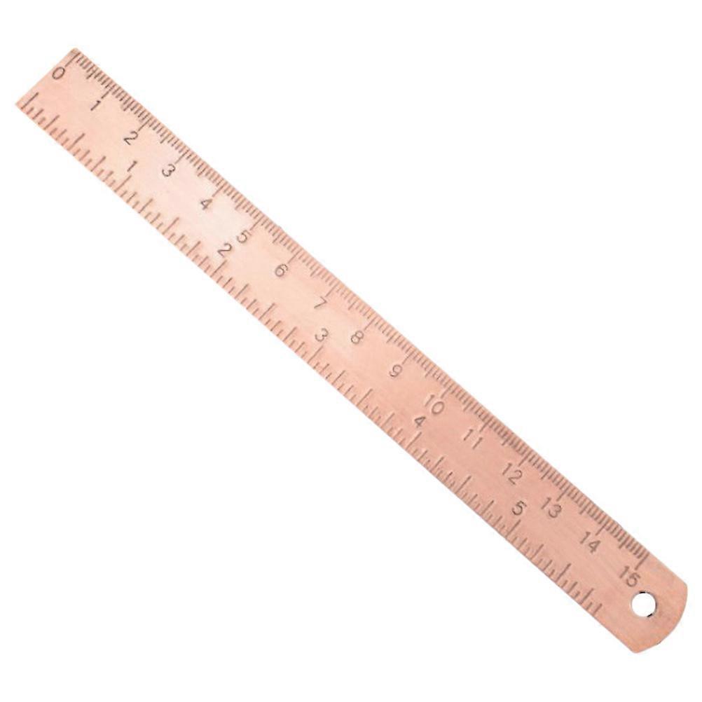 All Purpose Ruler Drawing Ruler Portable Measuring Tool For Artists Brass Rectangular 1Set