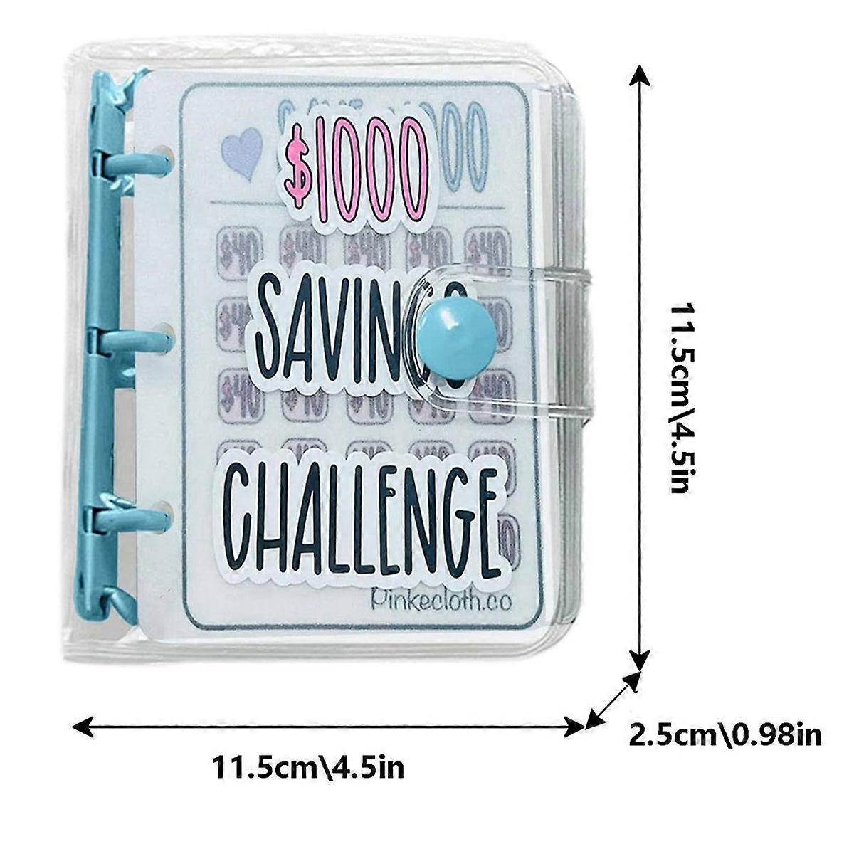 Money Saving Binder, Savings Challenges Book with Envelopes