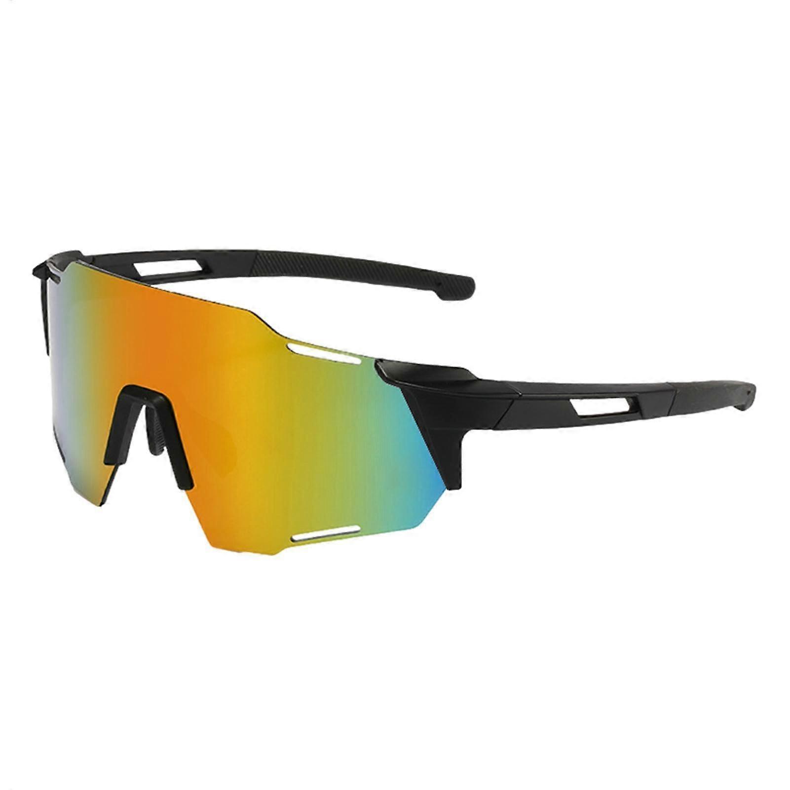 Mountain Bike Sunglasses, Polarised, Windproof, Dustproof, Black frame red