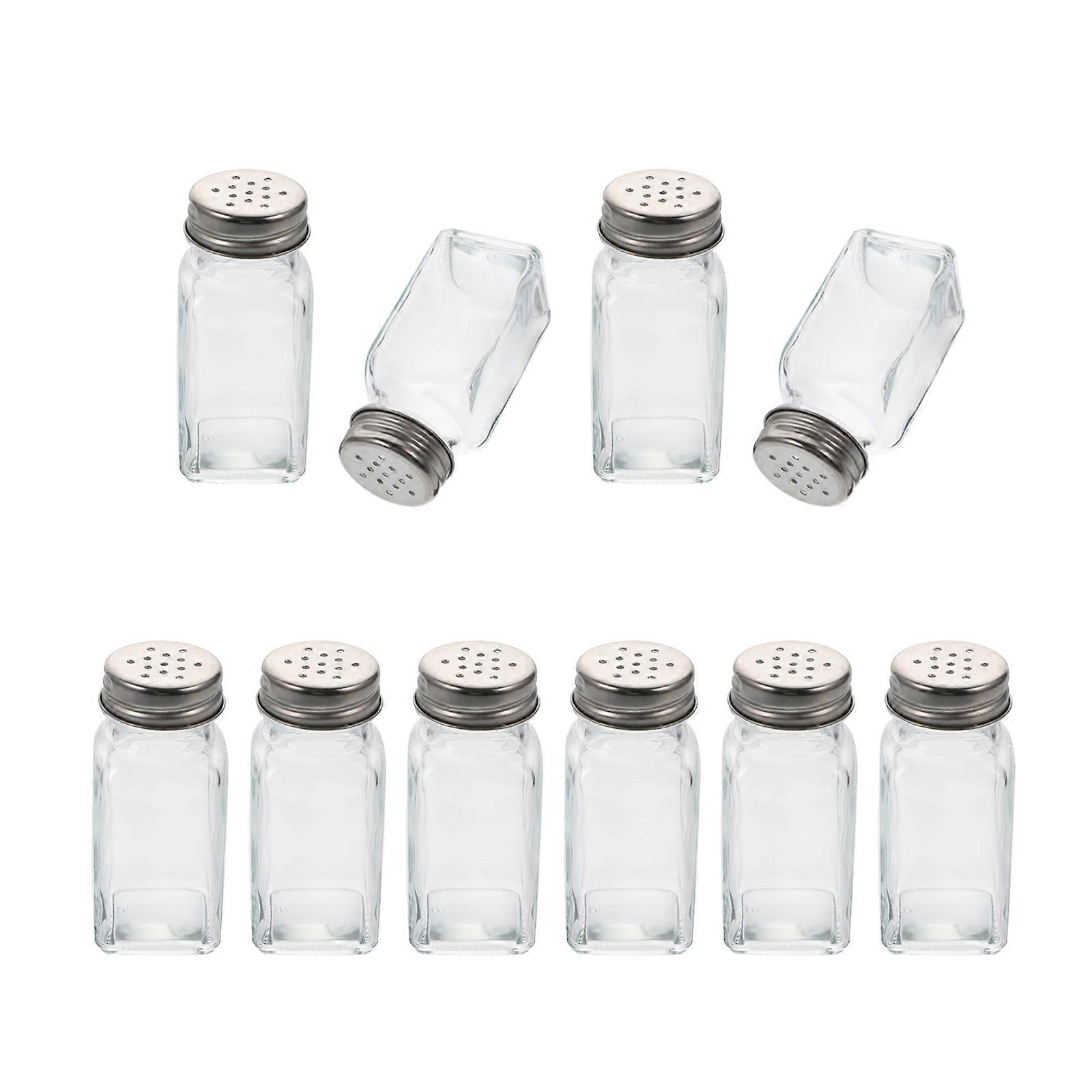 Kitchen Seasoning Pots Simple Design Seasoning Bottles Restaurant Use Transparent Color 8.3X3.5X3.5CM 10Pack