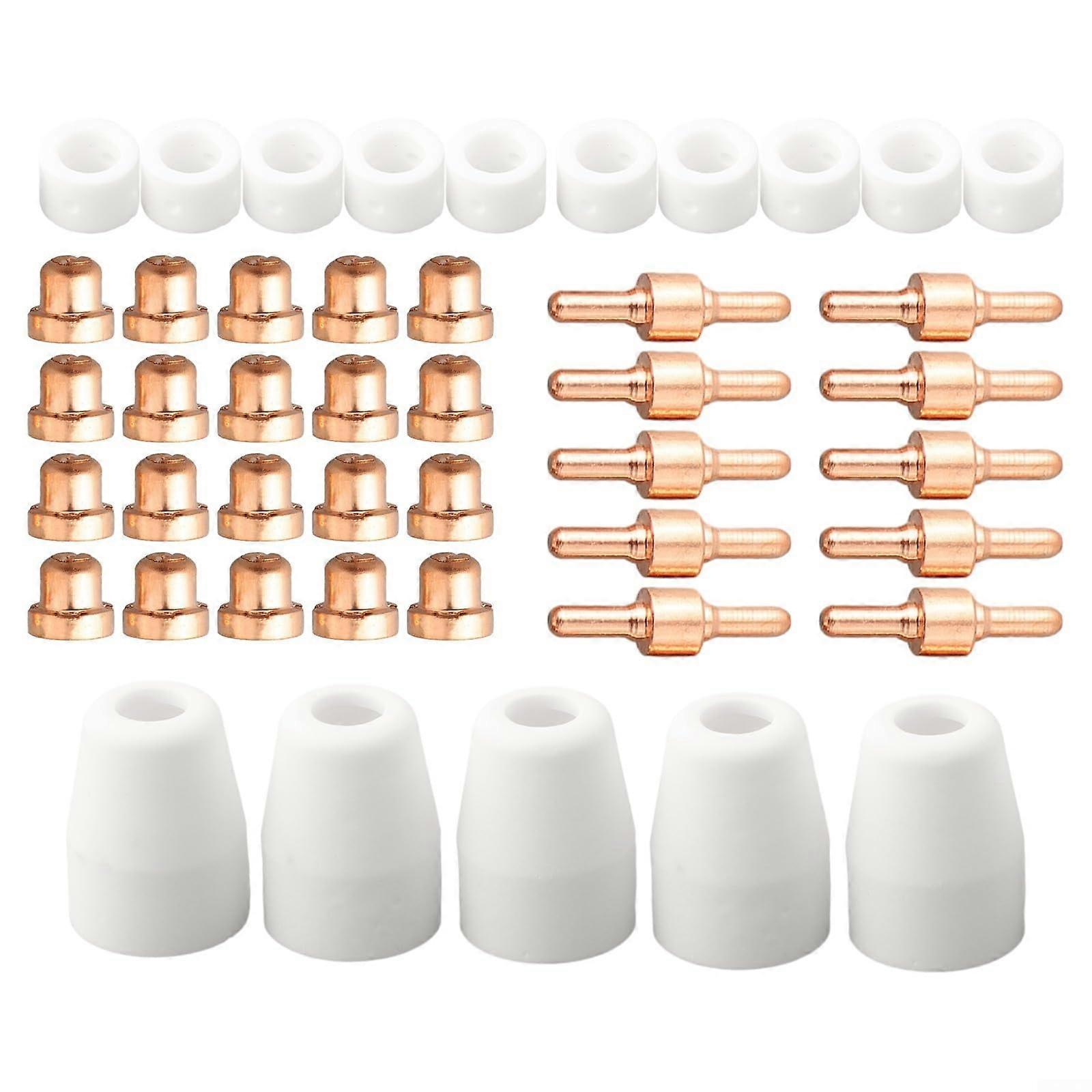 Plasma cutting accessories 45piece electrode and tip set for use with PT31 flashlights on various models