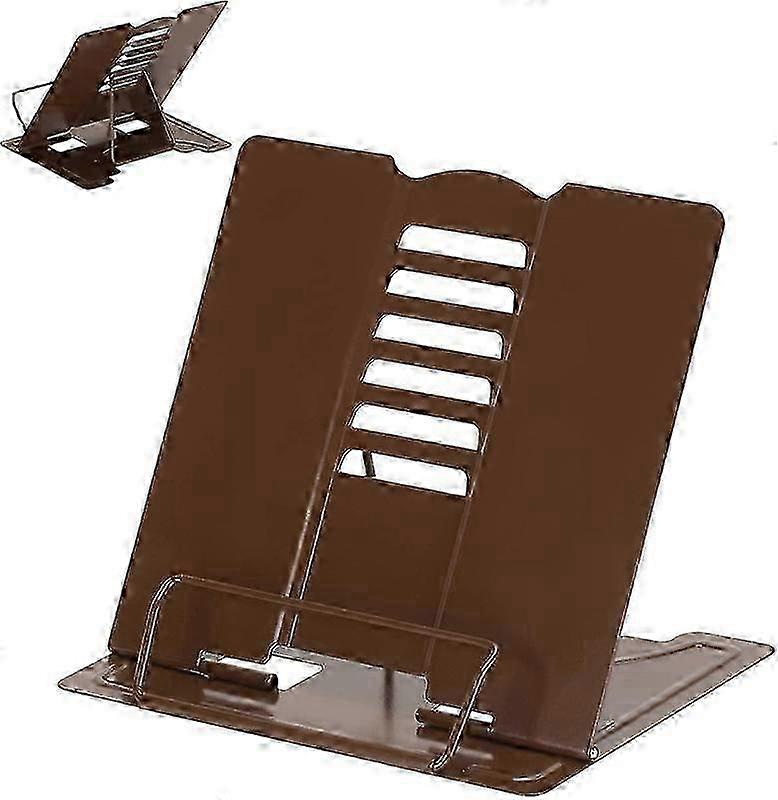 Bokstativholder i metall for lesing - kaffe