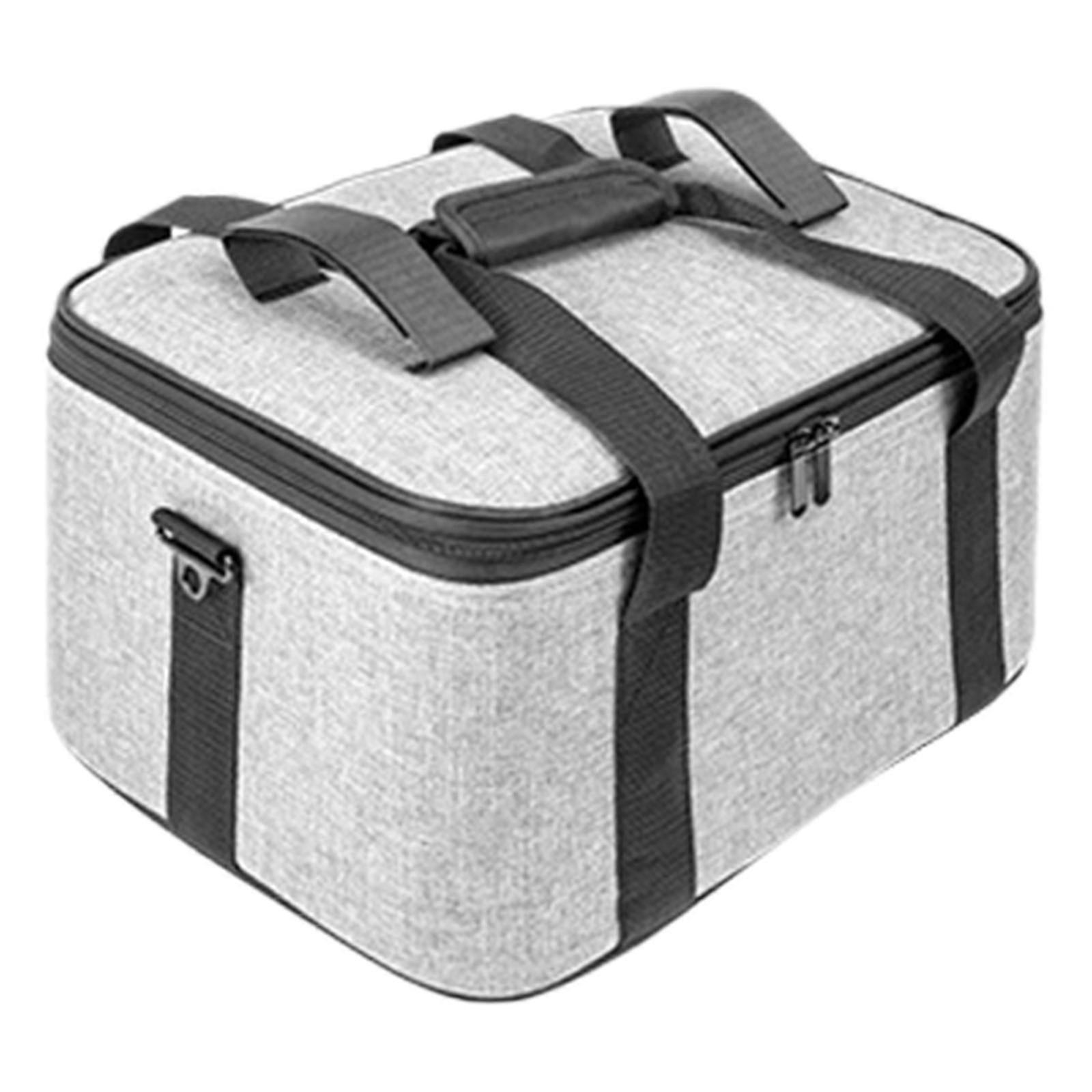 (S) Portable Camera Bag Storage Holder Case For Photography Lighting Equipment Double Zippers Closure With Internal Dividers S