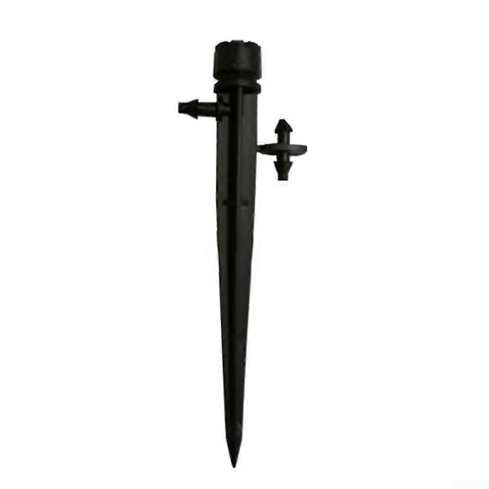 50 pieces garden irrigation drippers, adjustable water flow for effective watering with 8 outlets, lightweight and easy to use (black).
