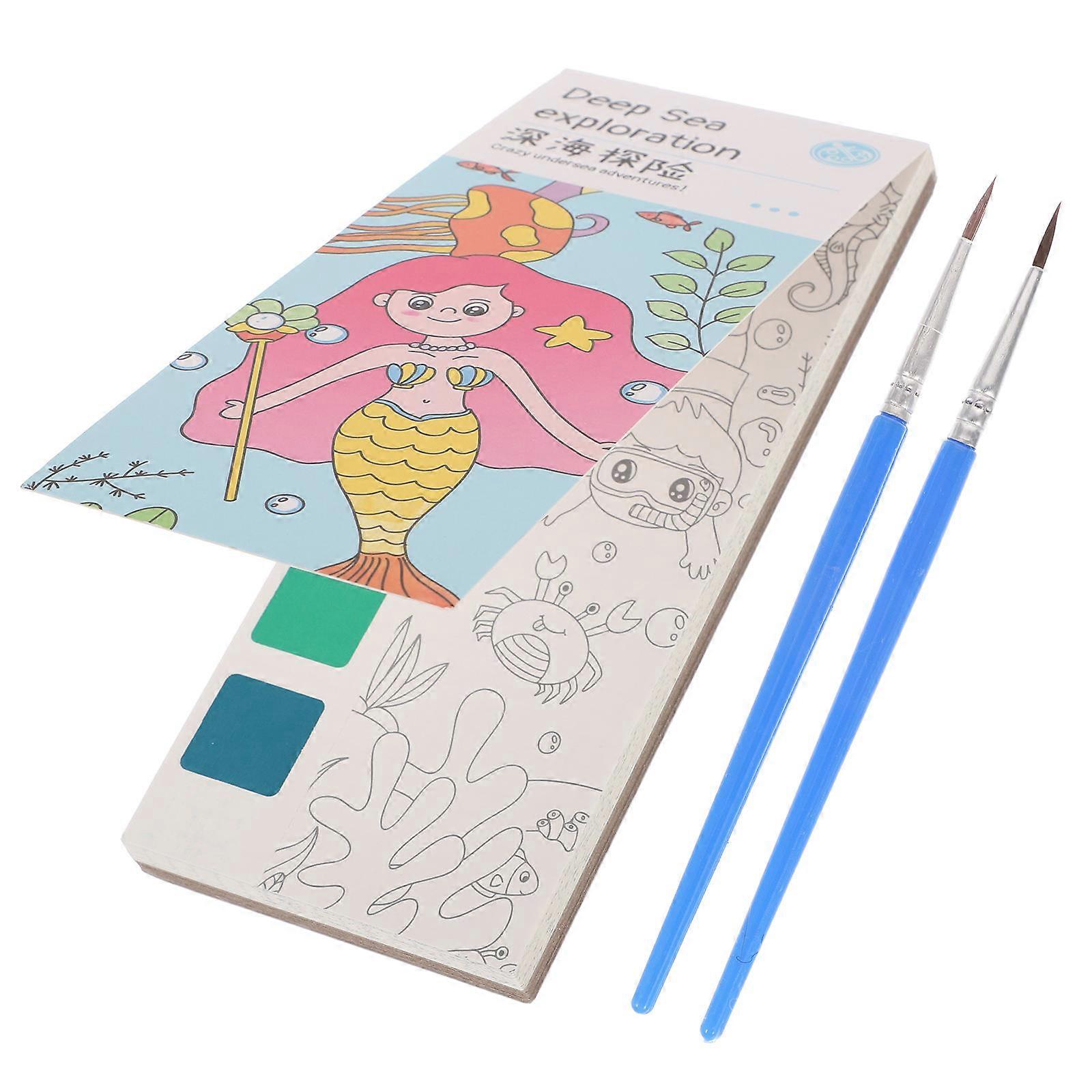 Drawing Book For Kids Watercolor Coloring Book Classroom Activities HandEye Coordination Assorted Color 1Set